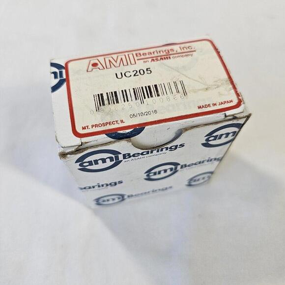 Ami, Asahi UC205 Ball Bearing Insert, Setscrew Locking, Double Sealed. Open Box - Picture 2 of 5